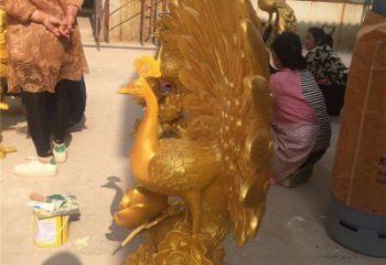 花園孔雀雕塑點(diǎn)擊，多彩藝術(shù)，銅孔雀雕塑承接