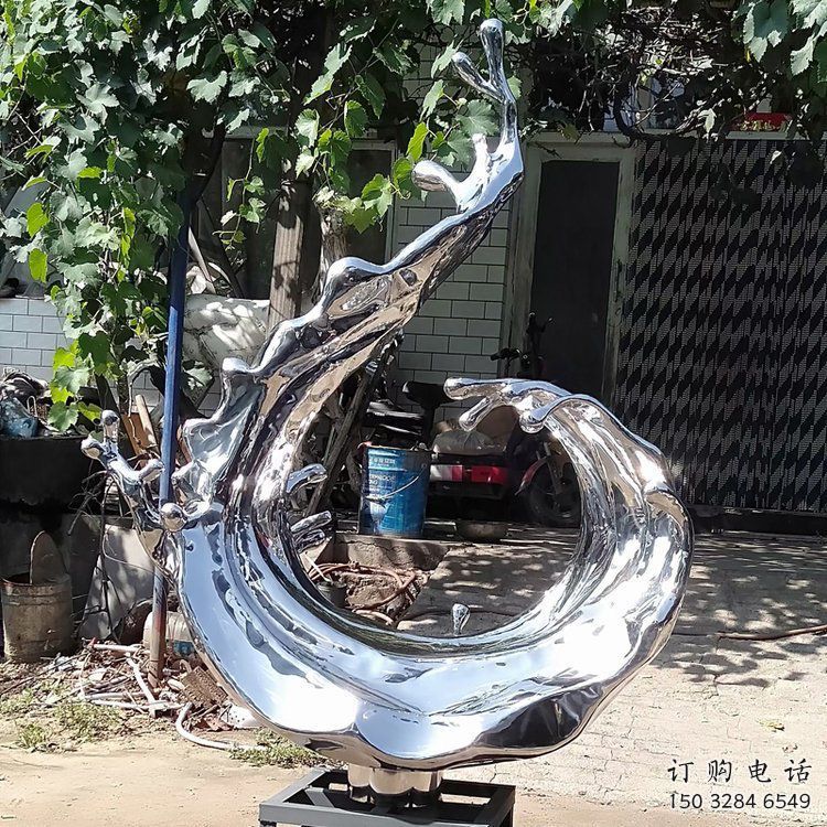 波浪雕塑提供，多彩藝術(shù)，中式不銹鋼波浪雕塑通用