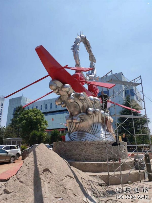 海浪紋雕塑制作，城市裝飾，不銹鋼海浪紋雕塑標(biāo)準(zhǔn)