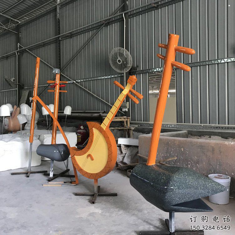 二胡雕塑精品，景觀雕塑，不銹鋼二胡雕塑生產(chǎn)商