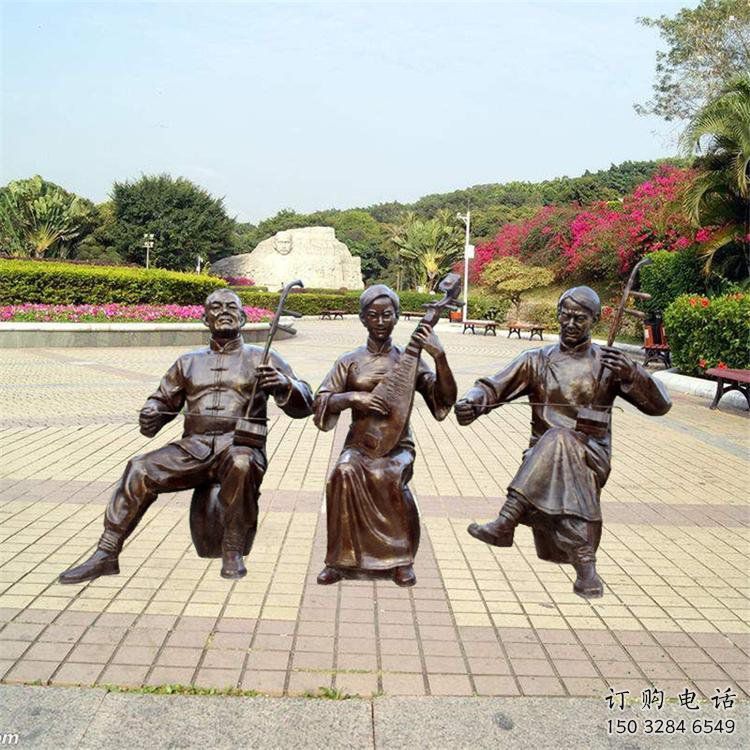 拉二胡雕塑生產(chǎn)商，街頭藝術(shù)，藝術(shù)民俗人物雕塑精選