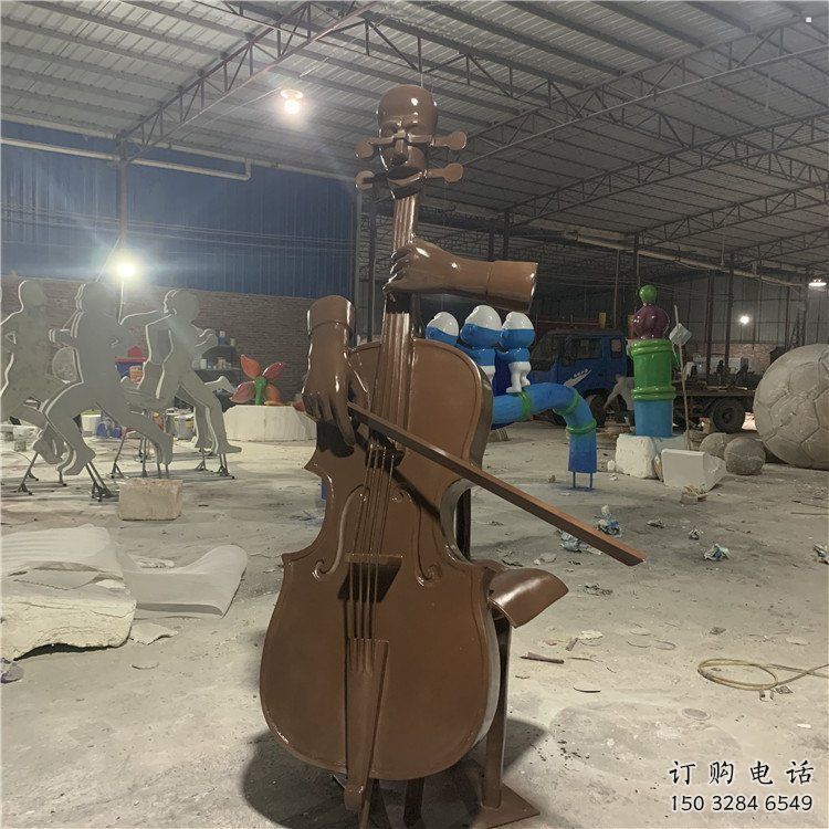 提琴雕塑標(biāo)準(zhǔn)，景觀雕塑，不銹鋼提琴雕塑提供