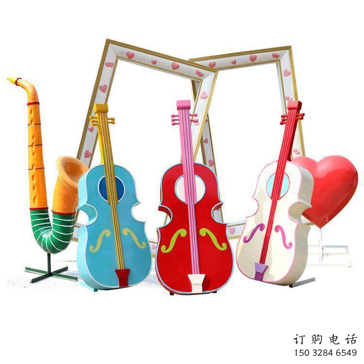 提琴雕塑點(diǎn)擊，陸地?cái)[件，不銹鋼提琴雕塑預(yù)定