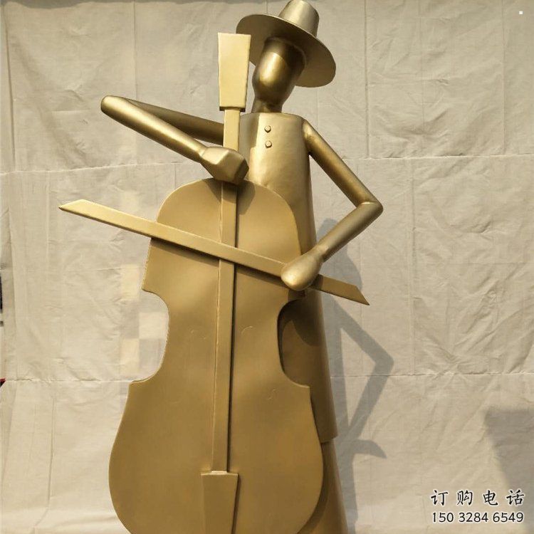 提琴雕塑定制，村標(biāo)概念，不銹鋼提琴雕塑預(yù)定