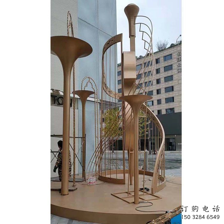 提琴雕塑選用，透雕系列，現(xiàn)代不銹鋼提琴雕塑優(yōu)價(jià)