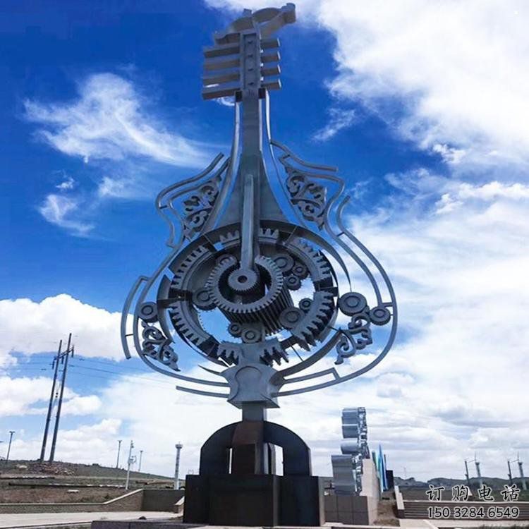 小提琴雕塑展品，公園小品，不銹鋼小提琴雕塑生產(chǎn)商