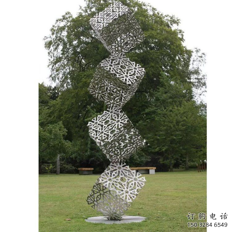 方塊雕塑優(yōu)選，街頭雕塑，不銹鋼方塊雕塑制作廠家