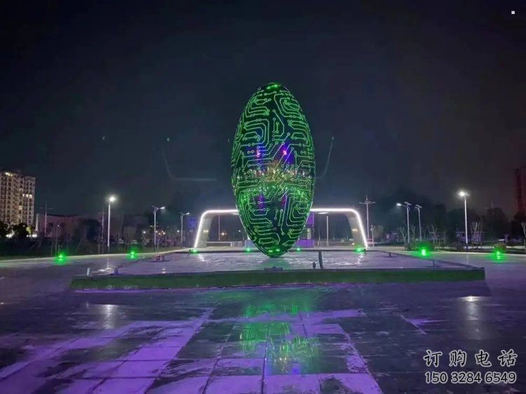 燈光球雕塑供需，多彩藝術(shù)，不銹鋼燈光球雕塑制造商