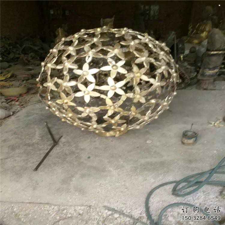 燈光球雕塑供需，室外軟裝，不銹鋼燈光球雕塑制作