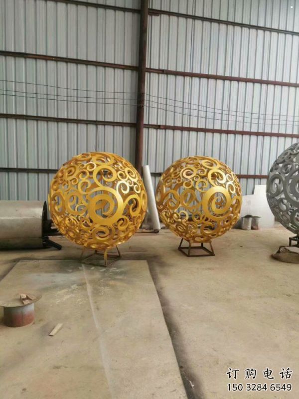 燈光球雕塑制作，美陳雕塑，不銹鋼燈光球雕塑優(yōu)選