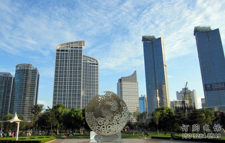 球形雕塑承接，景區(qū)案例，景觀鏤空球形雕塑定制廠家