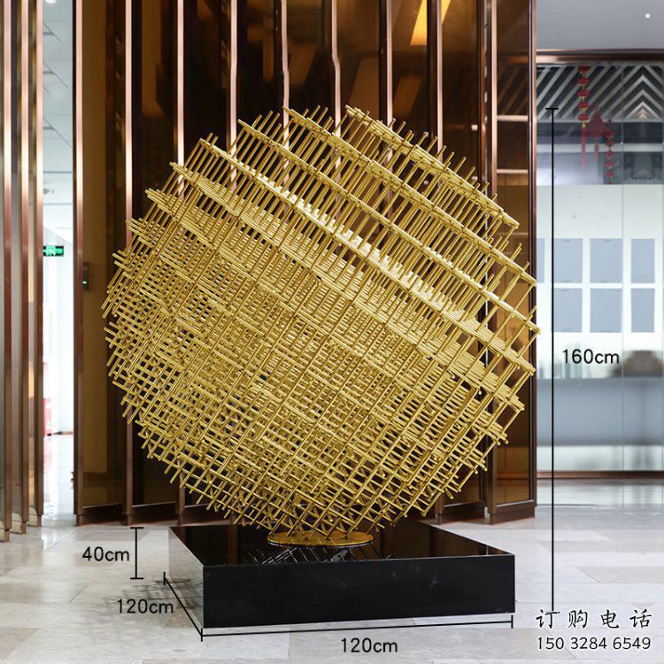 鏤空球雕塑定做，廣場(chǎng)系列，異形鏤空球雕塑制作