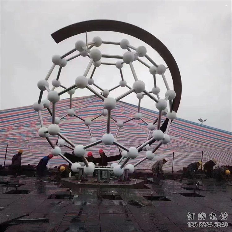 原子球雕塑廠家，戶外雕塑，不銹鋼原子球雕塑供給