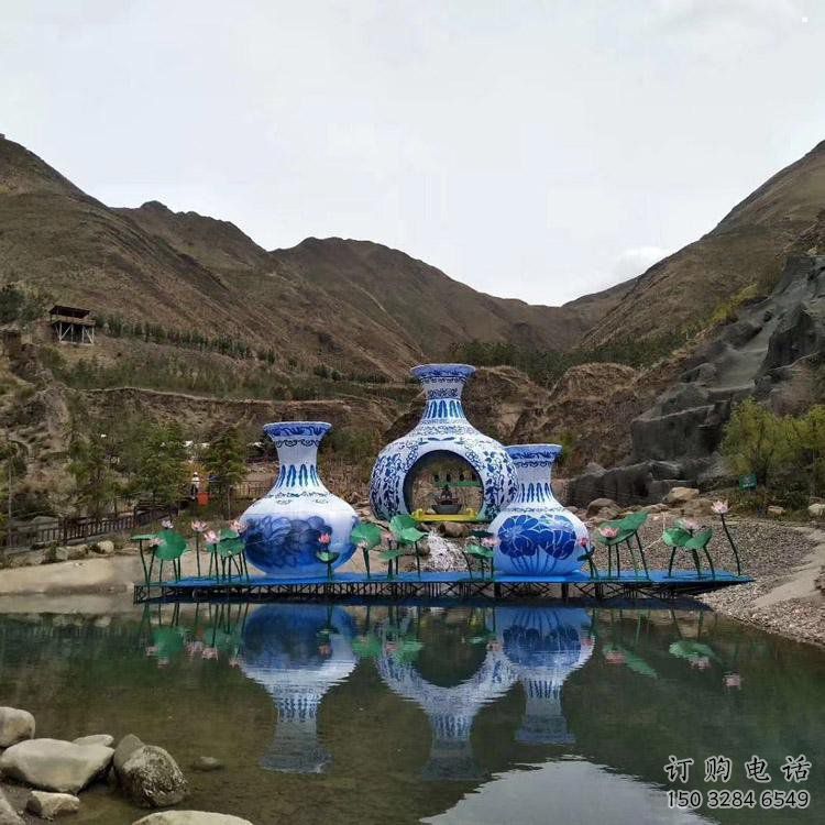 花瓶雕塑通用，街道標(biāo)識，玻璃鋼花瓶雕塑承接