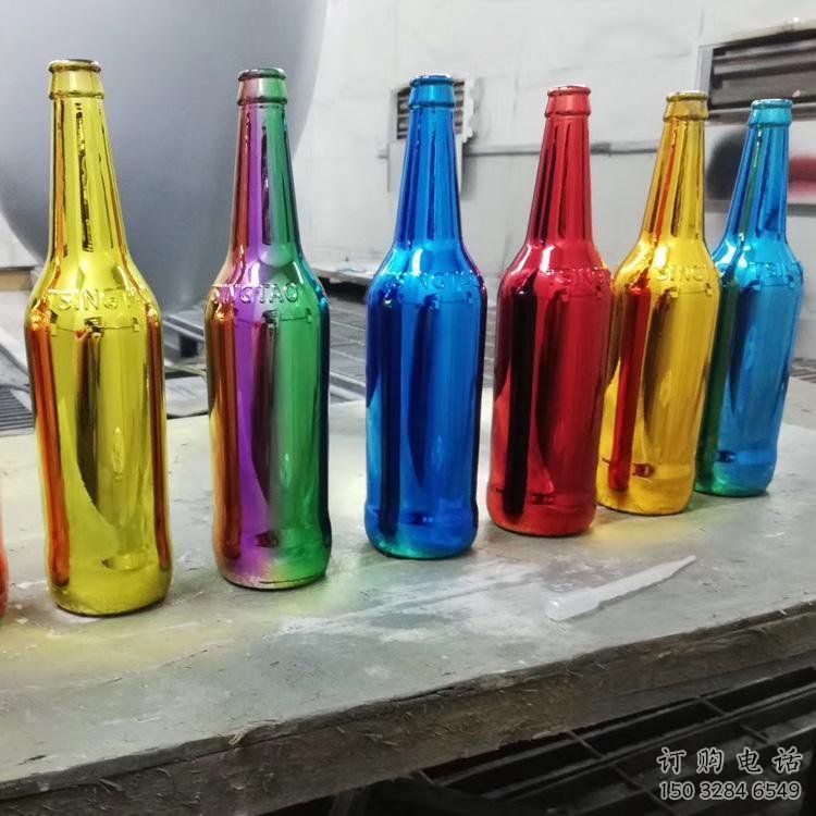 啤酒瓶雕塑觀賞型，廣場系列，玻璃鋼啤酒瓶雕塑優(yōu)選