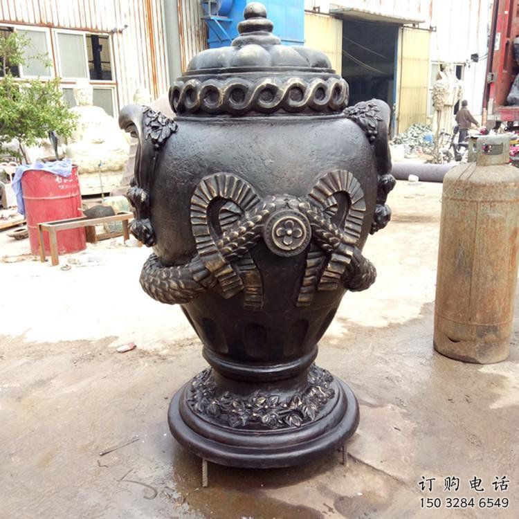 花瓶雕塑訂做，鑄銅雕塑，銅花瓶雕塑生產(chǎn)廠家