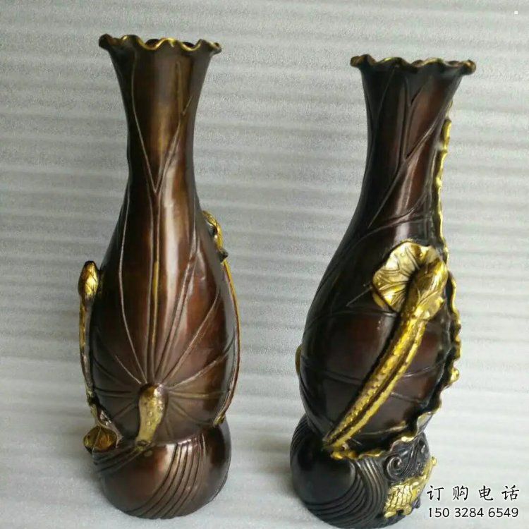 花瓶雕塑供求，美陳雕塑，戶外銅花瓶雕塑制造廠家
