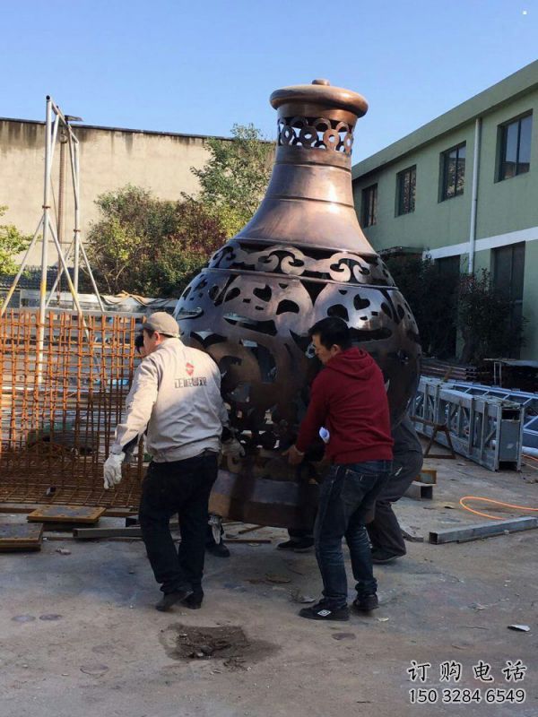 花瓶雕塑供應，仿真雕塑，銅花瓶雕塑素材制造廠家