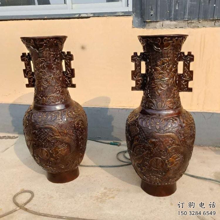 花瓶雕塑精選，景區(qū)雕塑，景觀銅花瓶雕塑提供