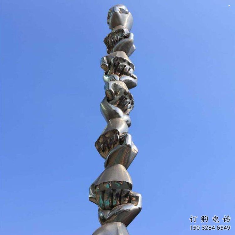 拳頭雕塑專供，露天雕塑，不銹鋼拳頭雕塑廠家選用