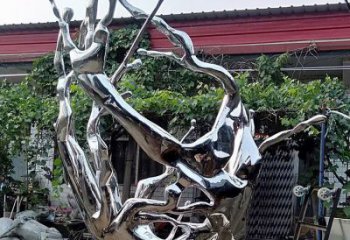 波浪雕塑提供，美陳雕塑，不銹鋼波浪雕塑承接