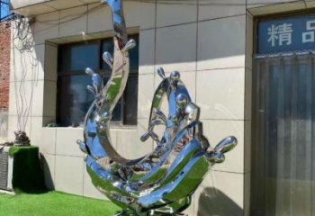 海浪雕塑制造廠家，鏡面工藝，不銹鋼材質(zhì)