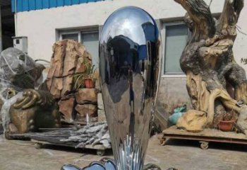 海浪雕塑制造商，城區(qū)小品，不銹鋼海浪紋雕塑定制