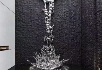 浪花雕塑優(yōu)價(jià)，鋼管組合，鏡面浪花雕塑異型