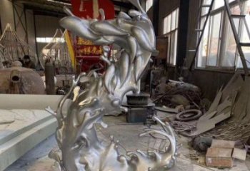 抽象水花雕塑