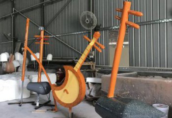 二胡雕塑精品，景觀雕塑，不銹鋼二胡雕塑生產(chǎn)商
