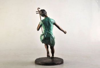 拉二胡雕塑專供，景觀雕塑，小區(qū)民俗人物雕塑標(biāo)準(zhǔn)