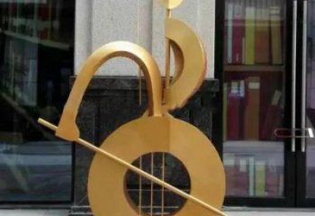 提琴雕塑點(diǎn)擊，多彩藝術(shù)，不銹鋼提琴雕塑訂做承接
