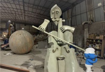 提琴雕塑制造，廣場雕塑，制造不銹鋼提琴雕塑