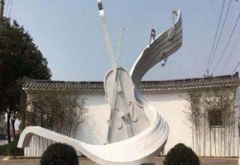 小提琴雕塑精選，景觀概念，不銹鋼小提琴雕塑生產(chǎn)