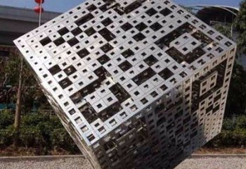 方塊方案展品，街頭雕塑，地產不銹鋼方塊雕塑供需