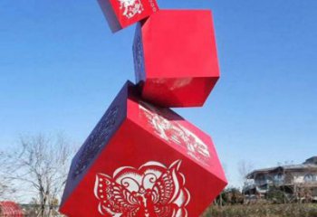 幾何體雕塑標準，景區(qū)案例，不銹鋼幾何體雕塑常用