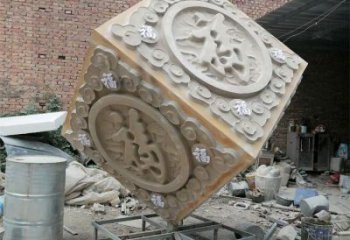 魔方雕塑訂做，多彩藝術(shù)，戶外字體魔方雕塑制造