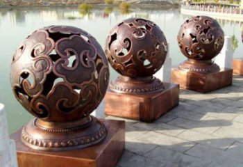 鏤空球雕塑生產(chǎn)，鋼管組合，烤漆鏤空球雕塑廠家