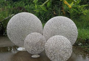 空心球雕塑精選，歐式風(fēng)格，鏤空空心球雕塑選定廠家