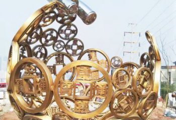 空心球雕塑制造商，露天雕塑，鏤空空心球雕塑訂做廠家