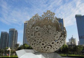 景觀球形雕塑供需，廣場雕塑，廣場鏤空球形雕塑選用