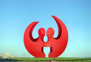 鏤空球雕塑指用，小區(qū)擺件，異形鏤空球雕塑制作