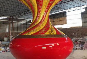 大型花瓶雕塑常用，戶外擺放，玻璃鋼花瓶雕塑專供