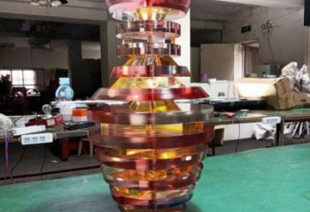 花瓶雕塑供求，白鋼構(gòu)件，異形花瓶雕塑觀賞型