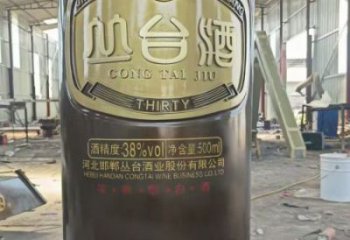 室內(nèi)酒瓶雕塑，拉絲景觀雕塑，抽象效果
