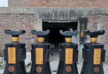 制造酒瓶雕塑供需，鋼管組合，玻璃鋼酒瓶雕塑工程