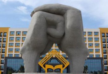 拳頭雕塑訂做特供，室外軟裝，不銹鋼拳頭雕塑供應(yīng)