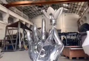 手拈花雕塑制作，戶外雕塑，不銹鋼手拈花雕塑優(yōu)選