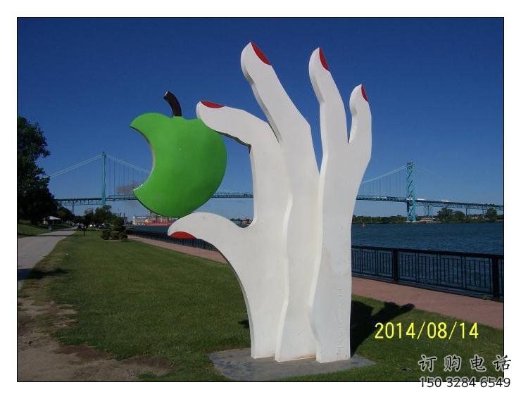 手掌雕塑特供，美陳雕塑，制造不銹鋼手掌雕塑優(yōu)選