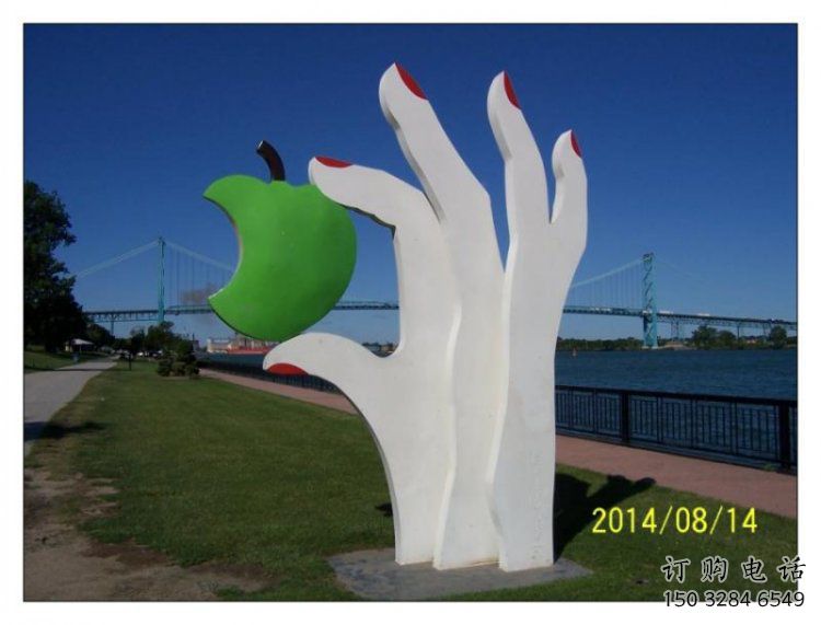 手掌雕塑提供，園林裝飾，不銹鋼手掌雕塑承接